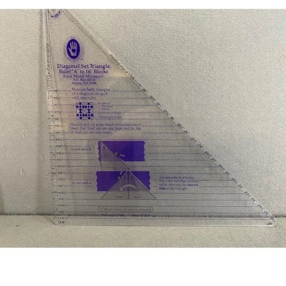 Marti Michell Sashing Stars Set 8114 & Diagonal Set Triangle Ruler 8968 Quilting